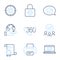 E-mail, Password encryption and Calculator target icons set. Star, 360 degree and Printer signs. Vector