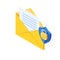 E-mail security encryption concept, e-mail protection.  Envelope and lock icon.