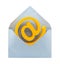 E-mail symbol and envelope