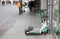 E-mobility in Germany: discarded electric scooters on the streets of Berlin