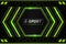 E-Sports Modern Futuristic Concept with Glow Green Hexagon Background