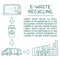 E-waste recycling info poster ready concept