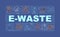 E-waste word concepts banner
