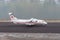 Eagle air Dornier 328 turboprop airplane on the runway of Isafjordur airport