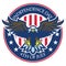 Eagle badge of independence day of united states
