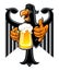 Eagle with beer