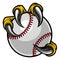 Eagle Bird Monster Claw Holding Baseball Ball