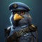 Eagle Bird Police Officer: Futuristic Concept Art In Cinema4d