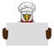 Eagle Chef Cartoon Restaurant Mascot Sign