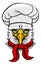 Eagle Chef Mascot Cartoon Character