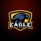 Eagle esport team logo vector badeg