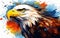 Eagle Essence Abstract Avian Artwork. Generative AI