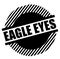 Eagle eyes stamp on white