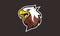 Eagle face logo team unique