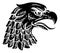Eagle Falcon Hawk Or Phoenix Head Face Mascot