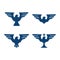 Eagle Falcon Hawk Wings Star Logo Symbol Collection