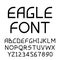 Eagle geometric sans-serif font