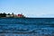 Eagle Harbor Lighthouse Michigan overlooking Lake Superior