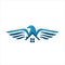 eagle home logo design vector for property housing company concept illustration