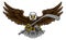 Eagle Ice Hockey Player Animal Sports Mascot