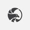 Eagle icon design, hawk logo