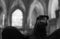 Eagle Lectern in Wells Cathedral BW