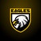 Eagle logo team esport falcon vector