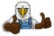 Eagle Mascot Plumber Mechanic Handyman Worker