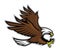 Eagle mascot style
