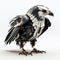Eagle Robot Pet: Black Fur, Cute Appearance, 8k Hd Quality