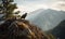 The eagle\\\'s nest was built atop a towering mountain Creating using generative AI tools