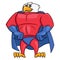 Eagle superhero posing 2