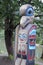 Eagle totem, Quw`utsun` Cultural & Conference Centre, Duncan, British Columbia, Canada