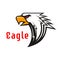 Eagle vector emblem. Hawk graphic symbol.