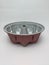 Eagle view of marble bundt pan red