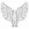 Eagle Wings Coloring Page - Symbolic Illustration For Kids