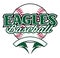 Eagles Baseball Design With Banner and Ball