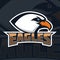 Eagles. emblem template with eagle head. sport team mascot.