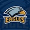 Eagles. emblem template with eagle head. sport team mascot.