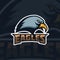 Eagles. emblem template with eagle head. sport team mascot.