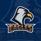 Eagles. emblem template with eagle head. sport team mascot.