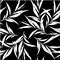 Ð«eamless pattern of herbs. Branch black white pattern background.