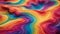 eamless psychedelic rainbow ridged topological pattern background texture