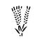 ear barley harvest glyph icon vector illustration
