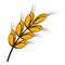 Ear of barley icon, icon cartoon