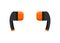 Ear buds pair. Simple flat illustration.