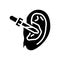 ear care audiologist doctor glyph icon vector illustration