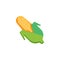 Ear of corn flat icon