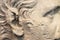 Ear detail of a roman statue - about 2000 years ago