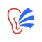Ear logo  template vector icon hearing and symbol clinic